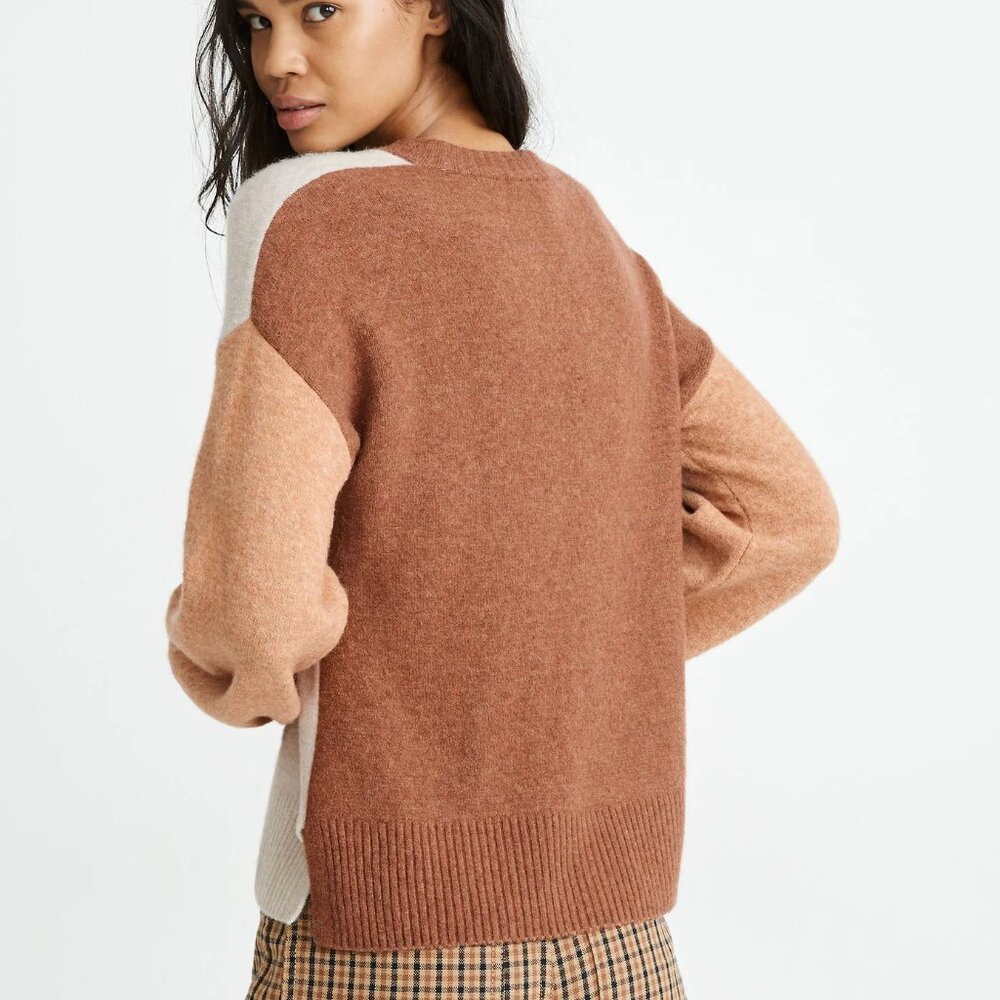 Madewell Colorblock Payton Pullover Sweater - Picture 3 of 7